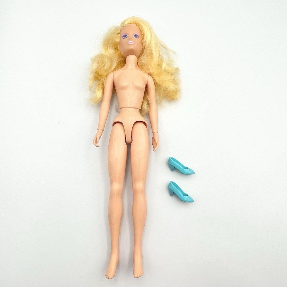 Vintage 1985 Hasbro Jem And The Holograms Video Danse Doll Nude Teal Shoes Rare